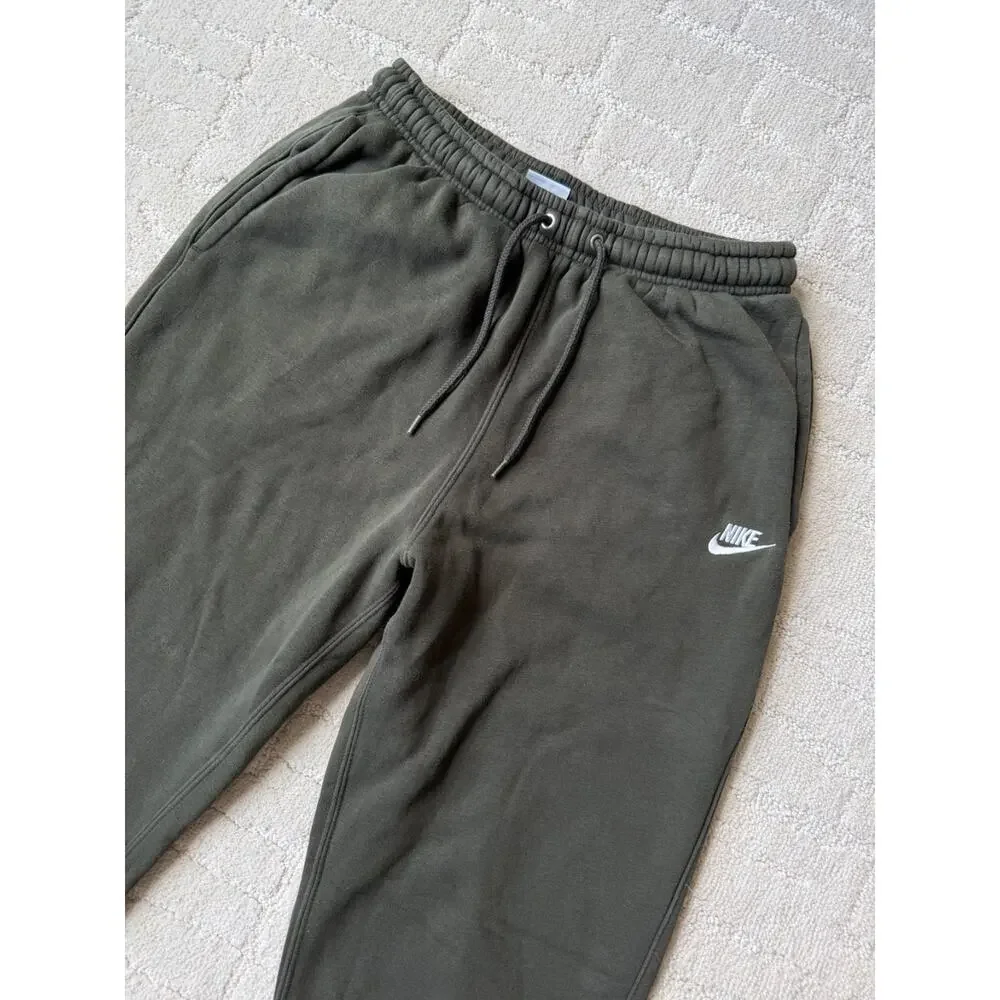 Nike Fleece Lined Jogger Sweatpants Embroidered Logo Mens